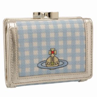 【新品未使用】Vivienne Westwood 三つ折り財布 チェック 白