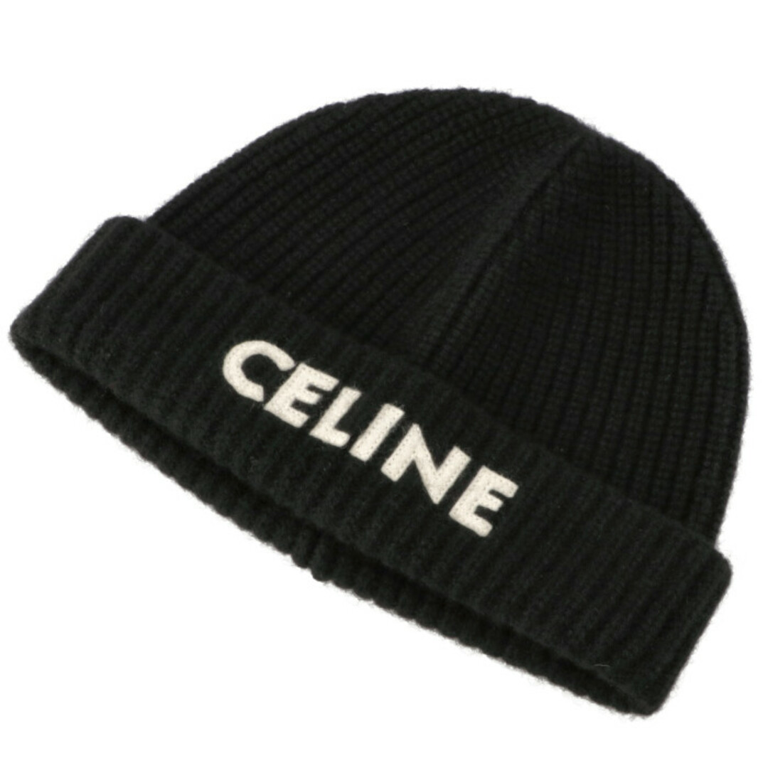 CELINE ロゴ ビーニー ニット帽 | フリマアプリ ラクマ