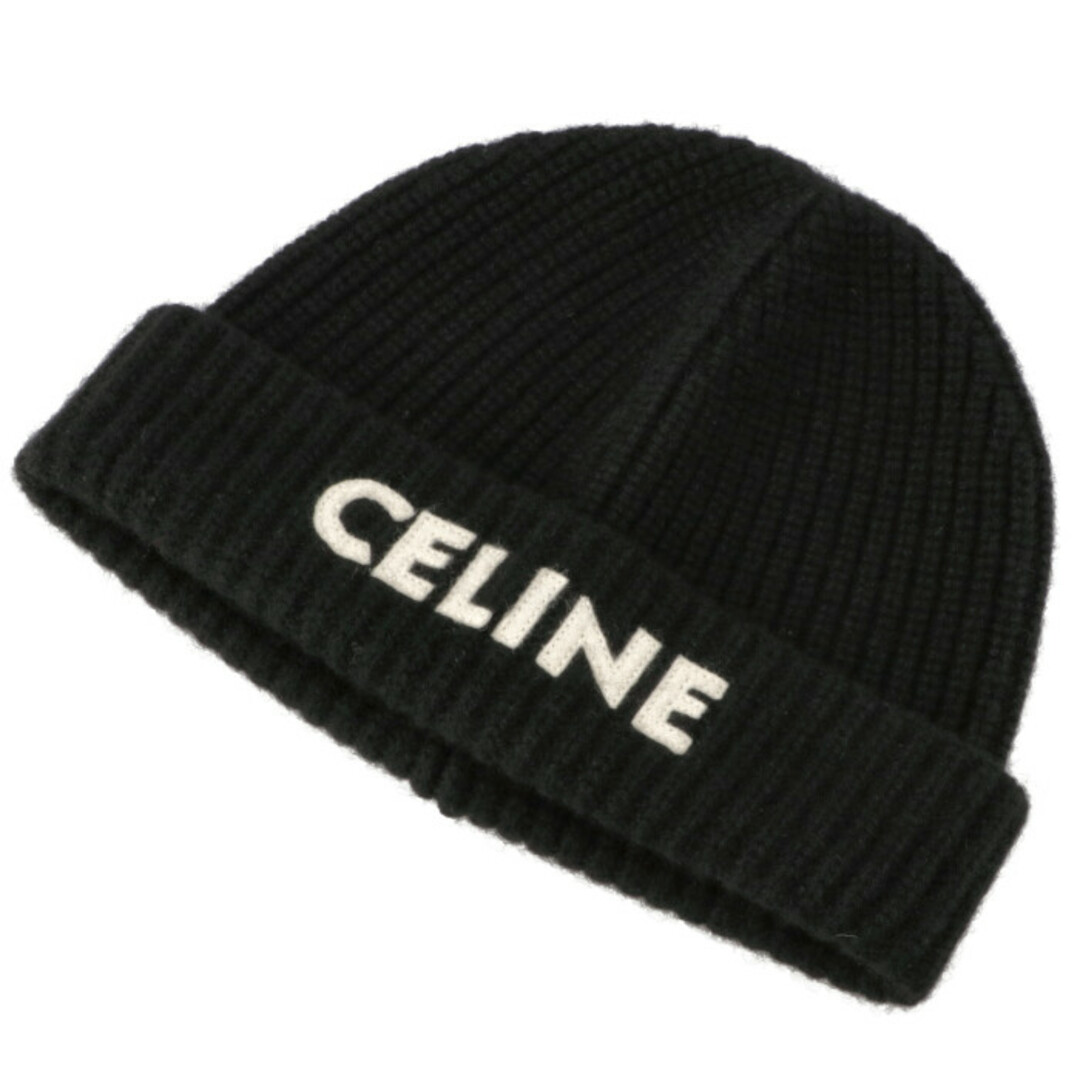 CELINE ロゴ ビーニー ニット帽-