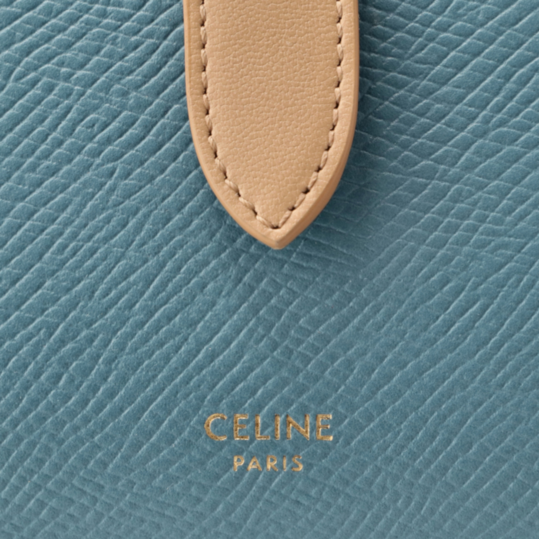 CELINE - CELINE 財布 二つ折り スモール ストラップ ウォレット CELINE - CELINE 財布 二つ折り スモール ストラップ ウォレット