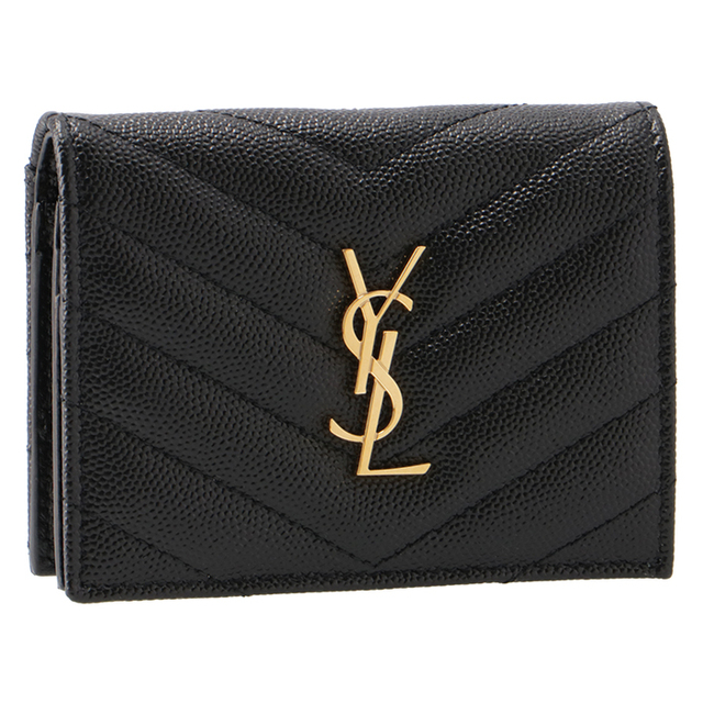 SAINT LAURENT PARIS 二つ折り ミニ財布 MONOGRAMME