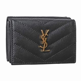 サンローラン(Saint Laurent)のSAINT LAURENT PARIS 三つ折り ミニ財布 MONOGRAMME(財布)