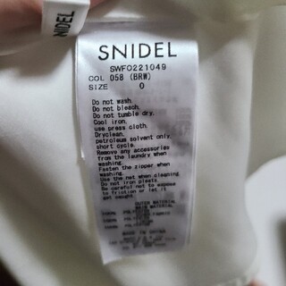 SNIDEL   snidel 2way ボリュームスリーブプリントワンピース S最終