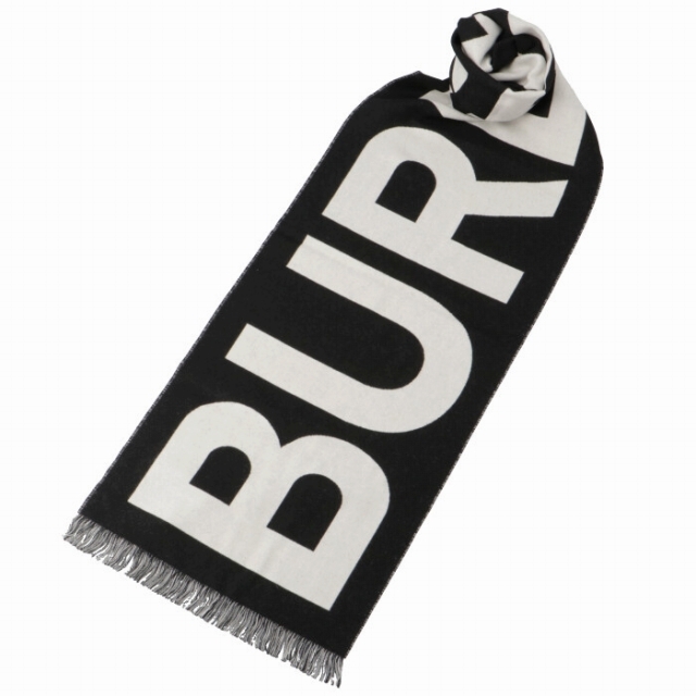BURBERRY(バーバリー)のBURBERRY マフラー ロゴ ウール ジャカードスカーフ レディースのファッション小物(ストール/パシュミナ)の商品写真