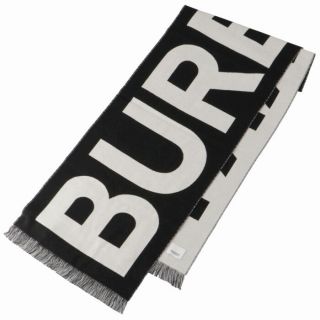 バーバリー(BURBERRY)のBURBERRY マフラー ロゴ ウール ジャカードスカーフ(ストール/パシュミナ)