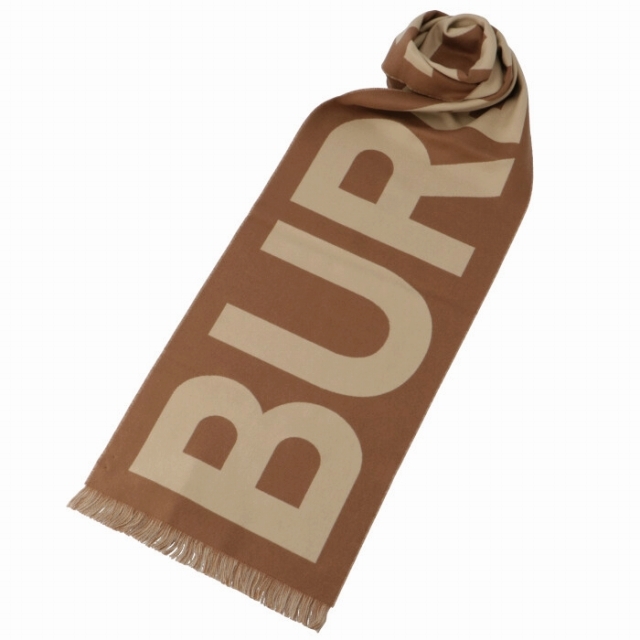 BURBERRY(バーバリー)のBURBERRY マフラー ロゴ ウール ジャカードスカーフ レディースのファッション小物(ストール/パシュミナ)の商品写真