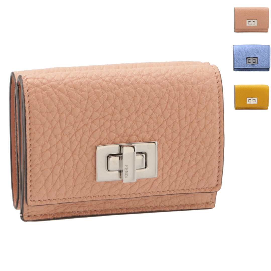 FENDI 財布 三つ折り ピーカブー セレリア ミニ財布 | www.jarussi.com.br