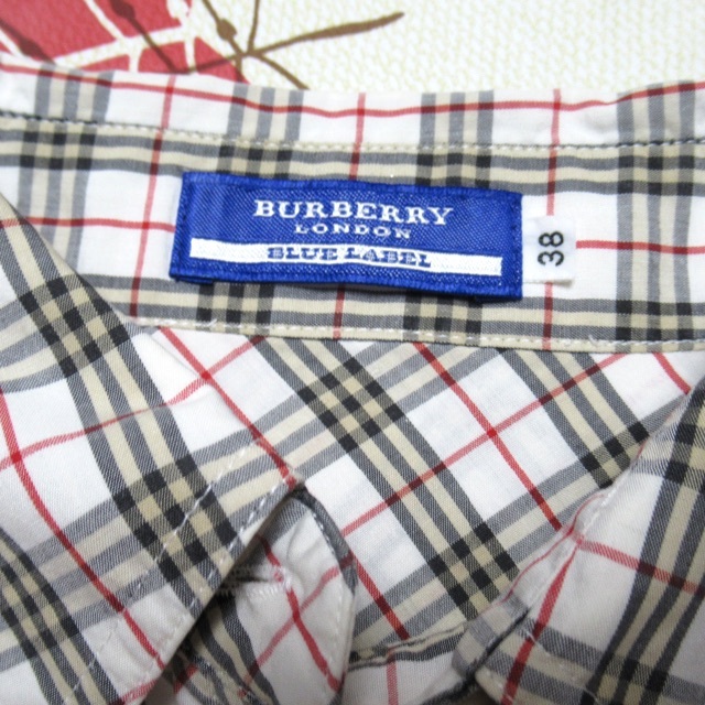 BURBERRY BLUE LABEL(バーバリーブルーレーベル)の★バーバリー ブルーレーベル★ノバチェック 長袖 シャツ 38 ブラウス W レディースのトップス(シャツ/ブラウス(長袖/七分))の商品写真