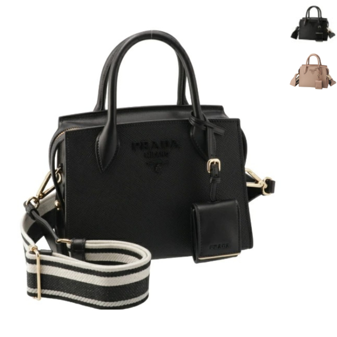PRADA トートバッグ サフィアーノ モノクローム ロゴベルト | フリマアプリ ラクマ PRADA トートバッグ サフィアーノ モノクローム ロゴベルト | フリマアプリ ラクマ