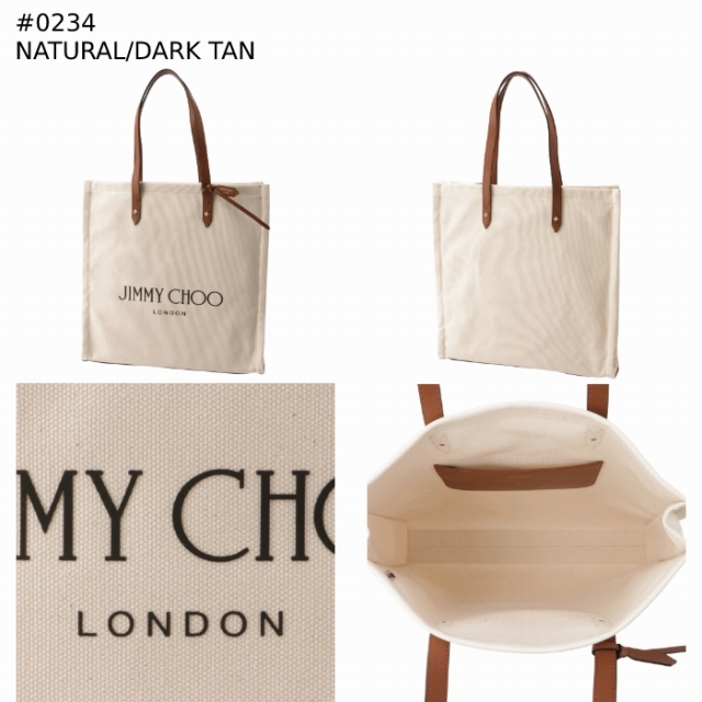 JIMMY CHOO - JIMMY CHOO トートバッグ キャンバス LOGO TOTEの JIMMY CHOO - JIMMY CHOO トートバッグ キャンバス LOGO TOTEの