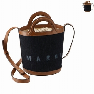 マルニ(Marni)のMARNI バケット フェルト＆レザー TROPICALIA ショルダーバッグ(ハンドバッグ)
