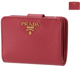 PRADA - PRADA 財布 二つ折り レディース サフィアーノ ミニ財布 PRADA - PRADA 財布 二つ折り レディース サフィアーノ ミニ財布