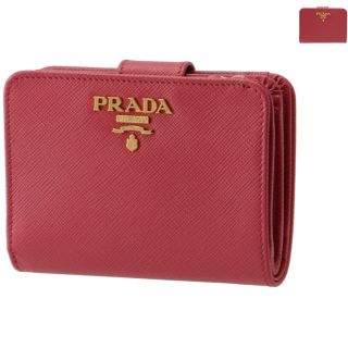 PRADA - PRADA 財布 二つ折り レディース サフィアーノ ミニ財布 