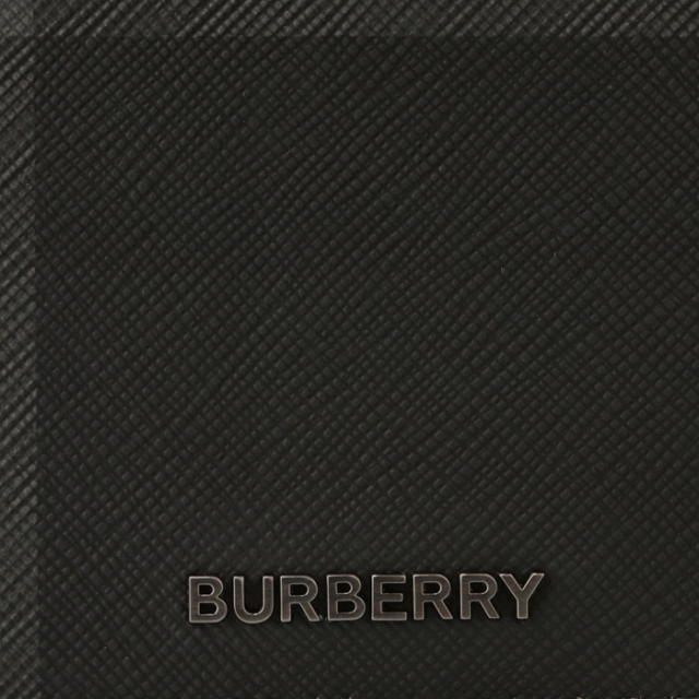 BURBERRY(バーバリー)のBURBERRY 長財布 チャコールチェック＆レザー ラウンドジップ メンズのファッション小物(長財布)の商品写真