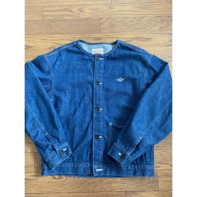 DANTON - 完売しました DANTON ダントン デニムノーカラージャケット DANTON - 完売しました DANTON ダントン デニムノーカラージャケット