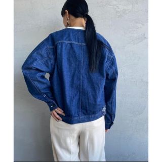 完売しました DANTON ダントン デニムノーカラージャケット 36