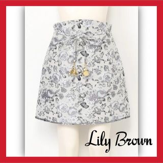 リリーブラウン(Lily Brown)のジャガード台形スカート LILY BROWN リリーブラウン 台形スカート(ミニスカート)