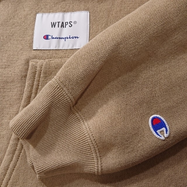 reverseweave■WTAPS×Champion/リバースウィーブパーカー/ベージュ/L