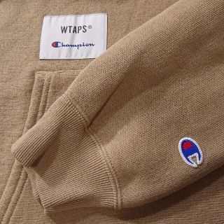 ダブルタップス(W)taps)の■WTAPS×Champion/リバースウィーブパーカー/ベージュ/L(パーカー)