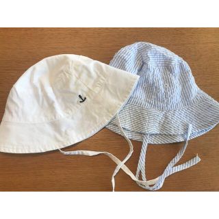 エイチアンドエム(H&M)の新生児〜1歳　ぼうし2枚(帽子)