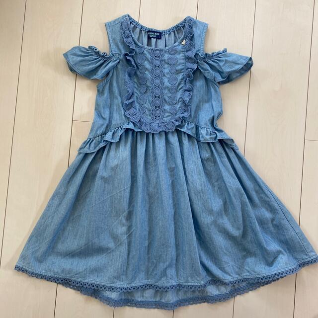 ANNA SUI mini(アナスイミニ)のアナスイミニL（120から130くらい） キッズ/ベビー/マタニティのキッズ服女の子用(90cm~)(ワンピース)の商品写真