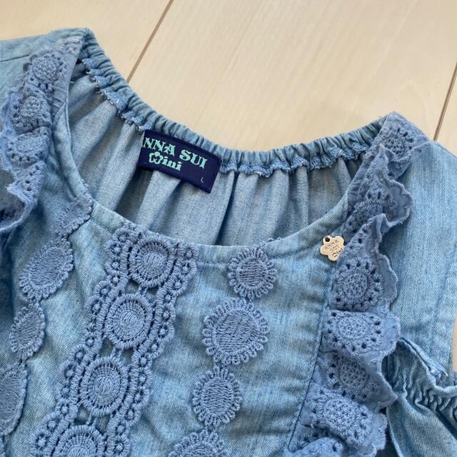 ANNA SUI mini(アナスイミニ)のアナスイミニL（120から130くらい） キッズ/ベビー/マタニティのキッズ服女の子用(90cm~)(ワンピース)の商品写真