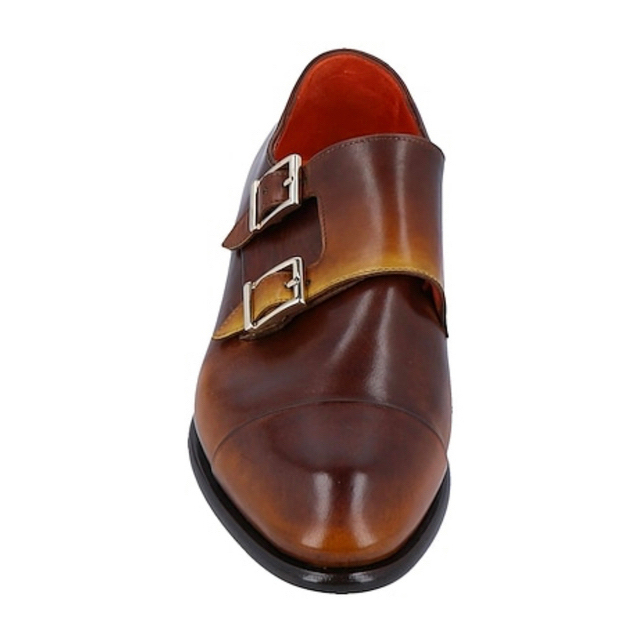Santoni(サントーニ)の定価14万　Santoni サントーニ　ダブルモンクシューズ　サイズEU40.5 メンズの靴/シューズ(ドレス/ビジネス)の商品写真