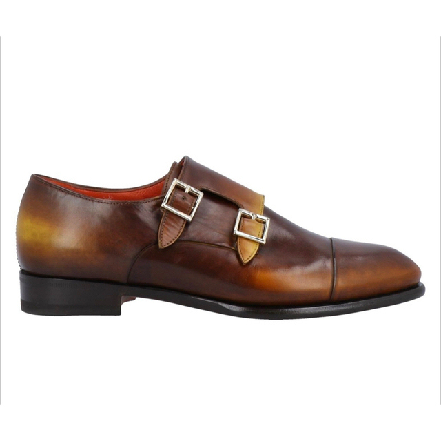 Santoni(サントーニ)の定価14万　Santoni サントーニ　ダブルモンクシューズ　サイズEU40.5 メンズの靴/シューズ(ドレス/ビジネス)の商品写真