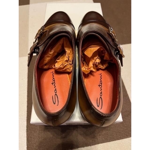 Santoni(サントーニ)の定価14万　Santoni サントーニ　ダブルモンクシューズ　サイズEU40.5 メンズの靴/シューズ(ドレス/ビジネス)の商品写真