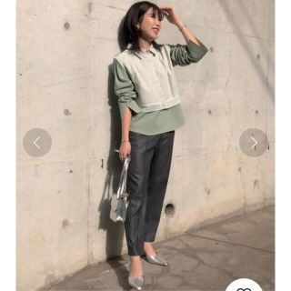 アメリヴィンテージ(Ameri VINTAGE)の完売品‼️❤️AMERI❤️MINIMAL SHIRT DOCKING KNIT(シャツ/ブラウス(長袖/七分))