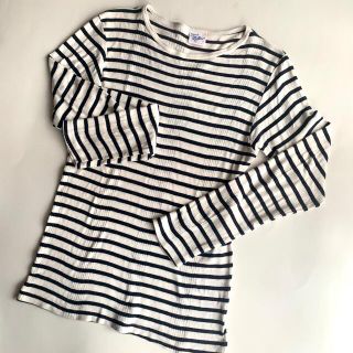 ミラー(MILLER)の【natsu様専用】アメリカ古着 ☆miller ボーダー トップス  Mサイズ(Tシャツ/カットソー(七分/長袖))