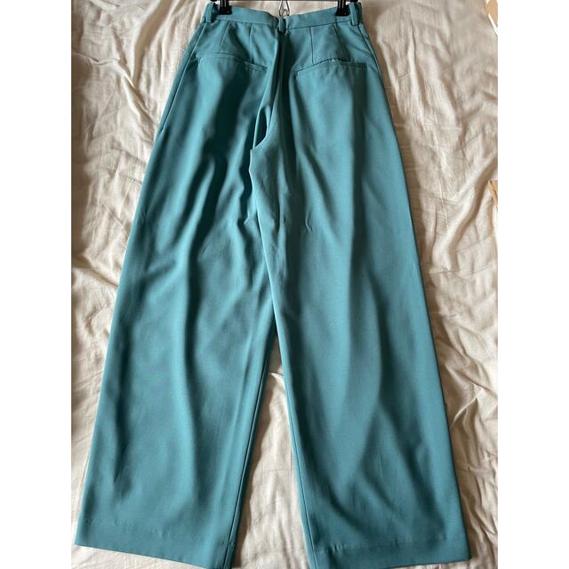 CLANE 2021AW BASIC TUCK PANTS ブルー