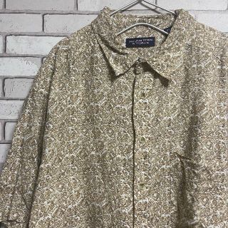 上品 ROUNDTREE & YORKE アロハシャツ 総柄 マルチカラー2XL(シャツ)