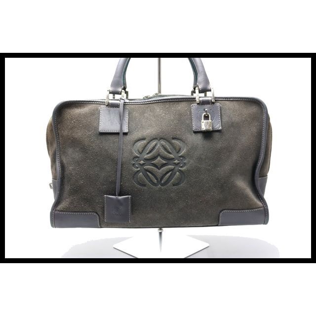 LOEWE アマソナ36 スウェード ハンドバッグ□08xd180758727 umbandung