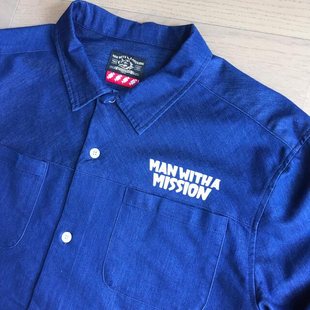 MAN WITH A MISSION デニム 長袖ワークシャツ - レディース その他 MAN WITH A MISSION デニム 長袖ワークシャツ - レディース その他