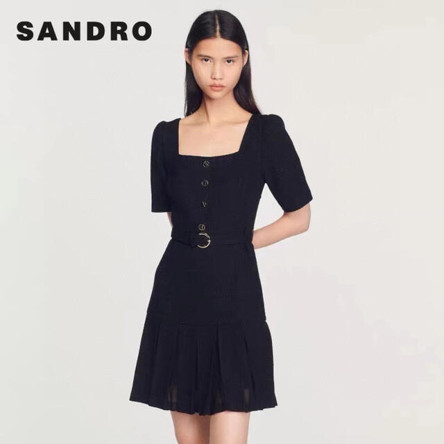 ❤️Sandro  新作　新品　黒ワンピース　2色　綺麗　上品