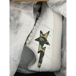 アベイシングエイプ(A BATHING APE)のBAPE STA Low ABC CAMO GREEN 27.5cm(スニーカー)