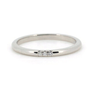 ティファニー(Tiffany & Co.)のティファニー クラシックバンド リング 指輪 18.5号 ダイヤモンド3P PT950(プラチナ)(リング(指輪))