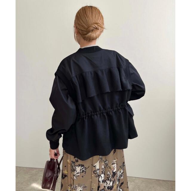 定¥21780新品✦Eimee Law バックフリルミリタリーベストブルゾン