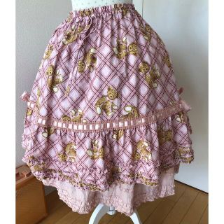 ピンクハウス(PINK HOUSE)のpinkhouse 青木美沙子　リトルテディ　スカート(ロングスカート)