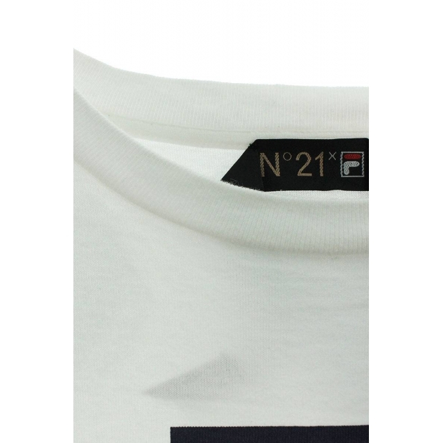 N°21(ヌメロヴェントゥーノ)のヌメロヴェントゥーノ ×フィラ 20SS 12-C100 ロゴメッシュ切替オーバーサイズTシャツ メンズ L メンズのトップス(Tシャツ/カットソー(半袖/袖なし))の商品写真