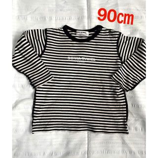 ソニアリキエル(SONIA RYKIEL)の白黒ボーダー　長袖Tシャツ　90(Tシャツ/カットソー)