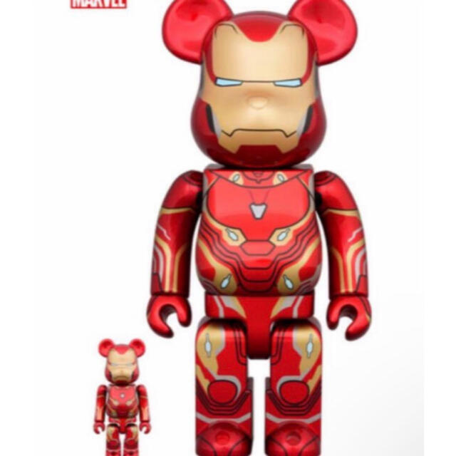 MEDICOM TOY(メディコムトイ)のBE@RBRICK IRON MAN MARK 50 100%&400% エンタメ/ホビーのフィギュア(その他)の商品写真