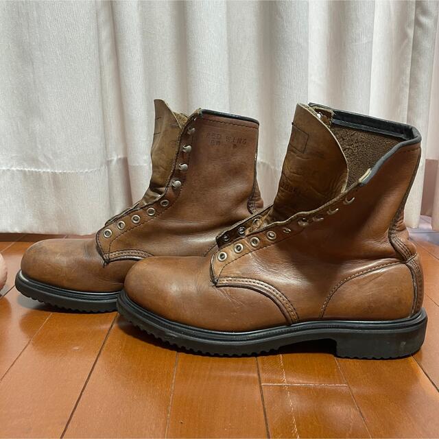 REDWING(レッドウィング)のヴィンテージ・レッドウィング日本未発売スティールトゥレザーブーツ メンズの靴/シューズ(ブーツ)の商品写真
