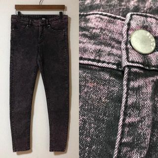 エイチアンドエム(H&M)の【H&M】アシッドジーンズデニムacid jeansケミカルウォッシュピンク(デニム/ジーンズ)