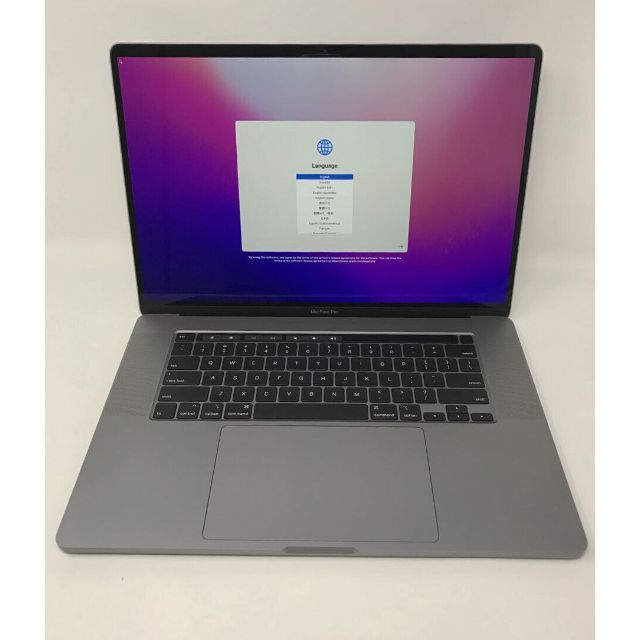 129）Apple MacBook Pro 16インチ 2019 Core i9