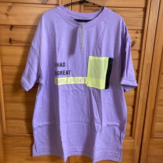 ジーユー(GU)のGU  女の子　ビッグメッシュポケットT(Tシャツ/カットソー)