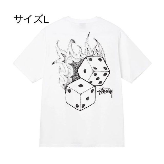 【新品】stussy Tシャツ　サイズL ホワイト