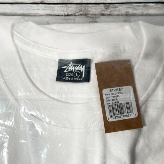 【新品】stussy Tシャツ　サイズL ホワイト 6