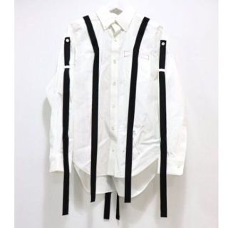 ラフシモンズ(RAF SIMONS)の中古SYU.HOMME/FEMM オーバーサイズ変形脱着ストラップドレスシャツ２(シャツ)